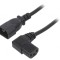 Cablu IEC C13-C14 1m Negru 10A
