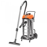 Aspirator multifunctional Limpio LWD-90X3, 3600 W, Putere aspirare 450 W, Recipient colectare cu finisaj inox 90 litri, Flux de aer 3.5 m3/min, Portoc