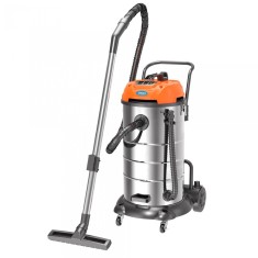 Aspirator multifunctional Limpio LWD-90X3, 3600 W, Putere aspirare 450 W, Recipient colectare cu finisaj inox 90 litri, Flux de aer 3.5 m3/min, Portoc