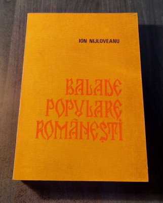 Balade populare romanesti Ion Nijloveanu foto