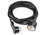 Prelungitor Alimentare AS SCHWABE 3G1,5mm&sup2; 5m PVC Negru 16A 1 Priză 50522