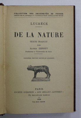 LUCRECE - DE LA NATURE , 1924 foto