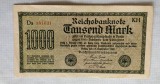 Bancnota Germania 1000 Mark 1922 KH, Bancnote Straine Europa, Numismatica