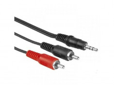 Hama Cablu conectica audio 2RCA - Jack 3.5 mm Stereo 2 m foto