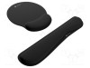 Pad gel negru pentru mouse, tastatură și &icirc;ncheietură NATEC 250x230x25mm