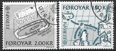 Faroe 1984 - Europa-cept 2v,stampilat,perfecta stare(z) foto