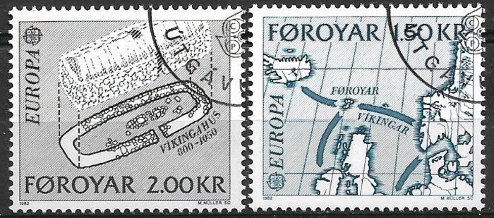 Faroe 1984 - Europa-cept 2v,stampilat,perfecta stare(z)