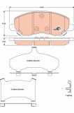 TRW GDB4142 COTEC set placute frana,frana disc