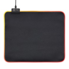 Mousepad gaming RGB DELTACO GAMING, 32x27cm, 6xRGB modes, 7xStatic modes, Negru foto