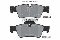 TEXTAR 2392302 set placute frana,frana disc foto