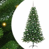 Cumpara ieftin Brad de Craciun cu lumini LED Verde 150 cm PE