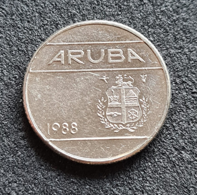 Aruba 10 centi cents 1988 foto