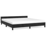 Cumpara ieftin Cadru de pat fara saltea, negru, 160x200 cm, catifea