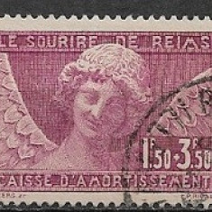 C2201 - Franta 1930 - Timbru ajutor (Sourire de Reims)stampilat
