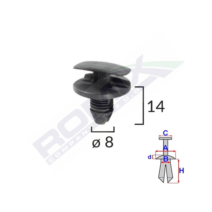 CLEMA PASAJ ROATA PENTRU CITROEN/PEUGEOT/RENAULT SET 10 BUC 62296
