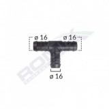 CONECTOR TEU FURTUN CONDUCTE DIAMETRU 16 MM SET 5 BUC, ROMIX