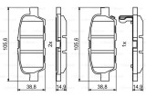 Placute Frana Disc Bosch 0 986 494 857 Infiniti Nissan Juke Leaf Maxima Murano Pathfinder Sentra Teana Tiida X-Trail