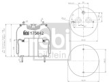 FEBI BILSTEIN 175642 Burduf, suspensie pneumatica