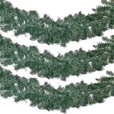 Ghirlandă Crăciun, Model Verde, Lungime 2.7m, Lățime 10cm, Material Plastic