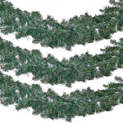 Ghirlandă Crăciun, Model Verde, Lungime 2.7m, Lățime 10cm, Material Plastic foto