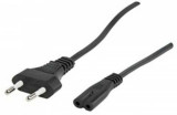 Cablu alimentare Euro la IEC C7 (casetofon) 2 pini 1.5m, CABLE-701-1.5-WL, Oem