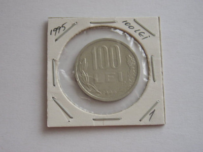 M1 C10 - Moneda foarte veche 125 - Romania - 100 lei 1995 foto