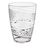 Pahar Plastic, Model Romburi Reliefate, Transparent, Capacitate 400ml, Oem