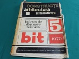 CONSTRUCȚII ARHITECTURĂ SISTEMATIZARE * BULETIN DE INFORMARE TEHNICĂ * NR. 5 * 1970* 4 2 1