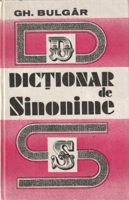 GH. BULGAR - DICTIONAR DE SINONIME foto