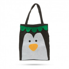 Sacoşă pt. cadouri - model pinguin - 55966B