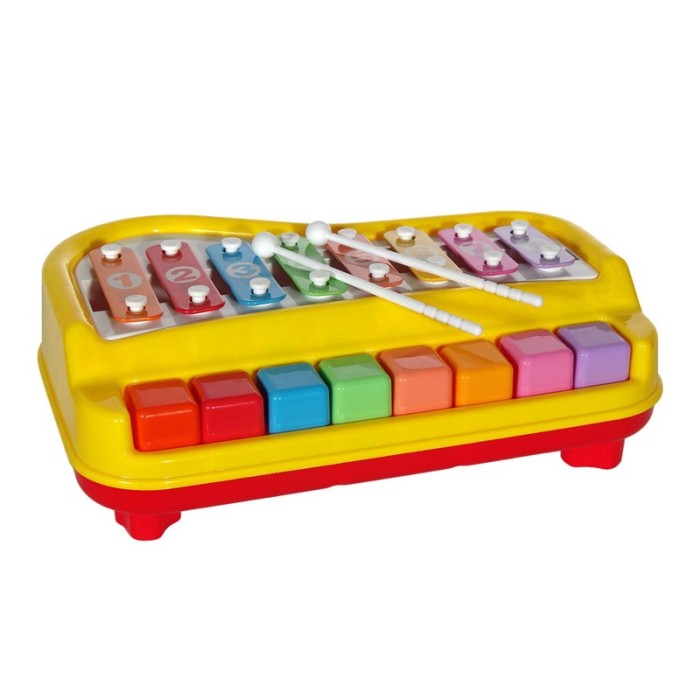 Xilofon cu clape Learning Fun, bete si partituri cantece, 3 ani+ Xilofon cu clape Learning Fun, bete si partituri cantece, 3 ani+