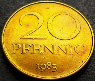 Moneda 20 PFENNIG - RD GERMANA, anul 1983 *cod 242 - excelenta! foto