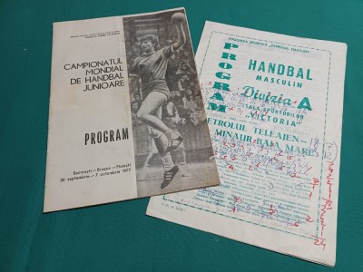 PROGRAM CAMPIONATUL MONDIAL HANDBAL JUNIOARE 1977*BUCUREȘTI-BRAȘOV-PLOIEȘTI* 32 foto