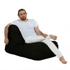 Fotoliu puf, Bean Bag, Ferndale Trendy, 105 x 75 cm, poliester impermeabil, negru