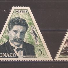 Monaco 1955 - 80 ani de la nașterea lui Albert Schweitzer, 1875-1965 PA, MH