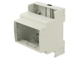 Carcasă pentru șină DIN ABS gri 71x89x65mm