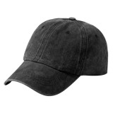 Ciapica Unisex Denim , Sapca Retro Casual cu Cozoroc Curbat, Negru