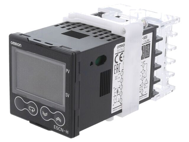 Regulator temperatură OMRON E5CN SPST-NO SSR pe panou 24V LCD IP66