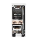 Kit pentru machiajul sprancenelor, Cream Liner, Revers, Maroniu