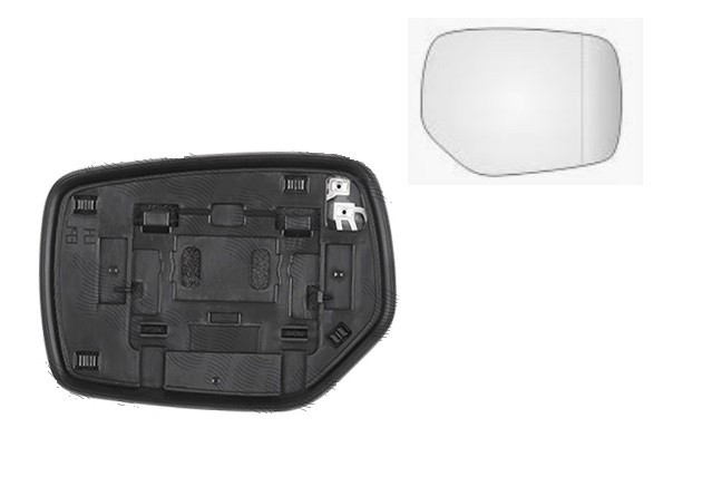 Geam oglinda exterioara cu suport fixare Subaru Levorg, 05.2014-, Dreapta, incalzita; geam convex; cromat, View Max