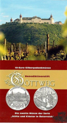 AUSTRIA 2006 - 10 Euro - Abatia Gottweig - Argint 925 /16,00 gr / Blister/ RAR foto