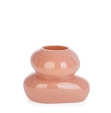 Cumpara ieftin Vaza flori sticla roz somon Sven 15x11.5 cm