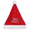 Căciulă Crăciun Catifelată, Copii, 20cm, Roșu, Oem