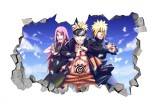 Cumpara ieftin Sticker decorativ, gaura in perete 3D, Naruto, 85 cm, 1054TK-2, natura si peisaje