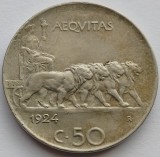Italia, 50 Centesimi 1924 , Victor Emmanuel III