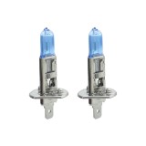 Set 2 Becuri Auto Halogen H1 Carguard Long Life, +100% Intensitate, Efect Alb Xenon, 12V, 55W
