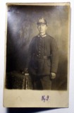 P.009 CARTE POSTALA FOTOGRAFIE MILITAR GERMAN WWI 13,9/8,8cm CIRCULATA