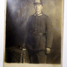 P.009 CARTE POSTALA FOTOGRAFIE MILITAR GERMAN WWI 13,9/8,8cm CIRCULATA