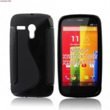 Husa Silicon S-Line Neagra Motorola Moto G Protectie Antishock Premium