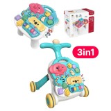 Antemergator Interactiv 3 in 1 Aiyingle, Masuta Activitati, Viteza Reglabila, Verde